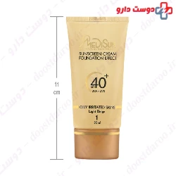 Sunscreen Cream Foundation Effect SPF40 For Oily Irritated Skin Medisun