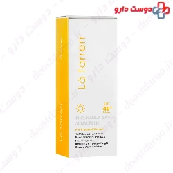 Pregnancy Safe Sunscreen Cream SPF40 La farrerr