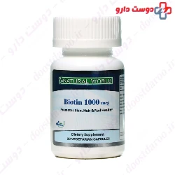 Natural World Biotin 1000 mcg 30 Capsules