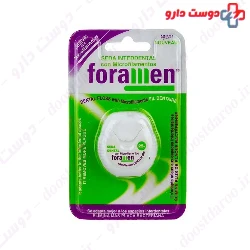 Dental floss with mirofilamen ts foramen