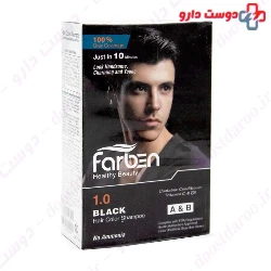 Farben Color Shampoo Black For Men 150ml