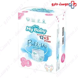 My baby pull up 15 diapers pack size 4