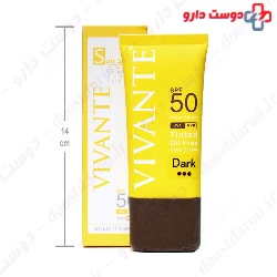 Vivante Tinted Sun Screen Oil Free SPF50 Cream