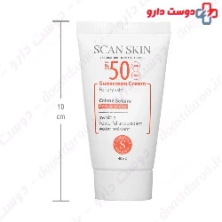 Scan Skin sunscreen cream for dry skin SPF50 invisible 40 Ml