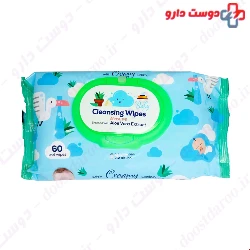 Canvas Baby Cleaning Wipes Containing Aloe Vera Extract 60 Pcs