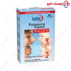 EuRho Vital Folic Acid 800mcg 60 Capsule