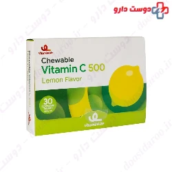 Vitamin Life Chewable Vitamin C 500 mg  Lemon Flavor 30 Tabs