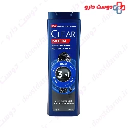 Clear Anti Dandruff Active Clean Men Shampoo 3 In 1