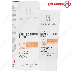 Tinted Sunscreen  Fluid SPF50 For Oily Skin BYZANCE
