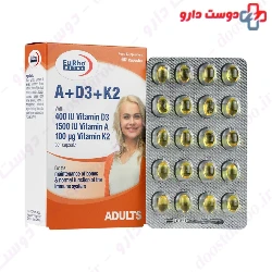 EurhoVital A D3 K2 Vitamins 60 Capsules