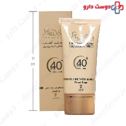 Sunscreen Cream Foundation Effect SPF40 For Oily Irritated Skin Medisun