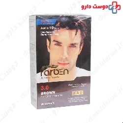 Farben Brown Hair Color Shampoo For Men 150 Ml