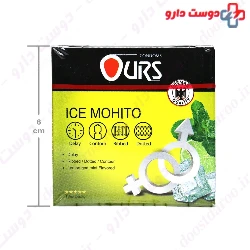 Ice Mohito Delay Ribbed Dotted Contour Condom Ours