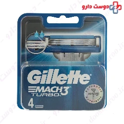 Gillette Mach 3 Turbo Blades Pack of 4