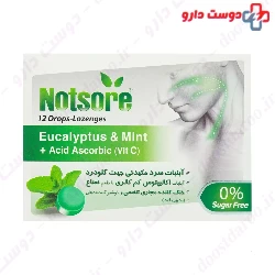 Notsore Cold Sugar Free Sucking Candy 12 Pcs