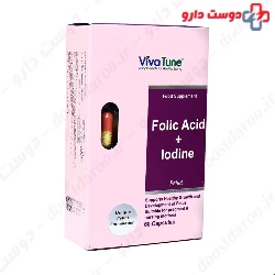 VivaTune Folic Acid and Iodine 60 Capsules