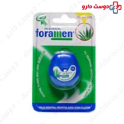 Dental floss with mirofilamen ts foramen
