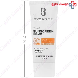 Tinted Sunscreen Cream SPF50 For Dry Skin BYZANCE