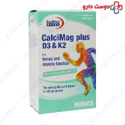 Eurho vital Calcimag Plus D3 And K2 60 Tablets