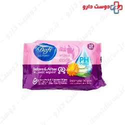 Dafi Ladies Period Cleanser Wipes 20 pieces