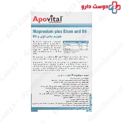 Apovital Magnesium Plus Eisen And B6 30 Tablet 