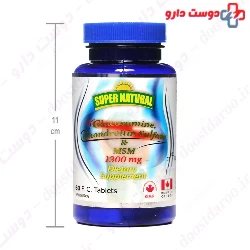 Glucosamine Chondroitin Sulfate And MSM 1300 mg Super Natural