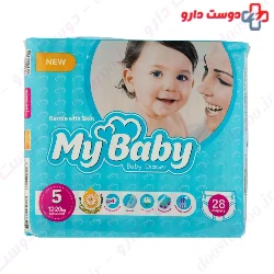 My baby sxtra larg size 5 baby 28 diapers
