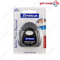 Trisa Active clean charcoal dental floss
