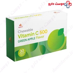 Vitamin Life Chewable Vitamin C 500 mg Green apple Flavor 30 Tabs