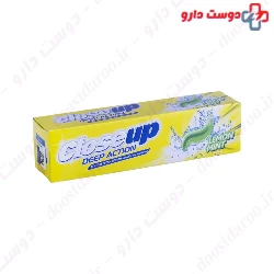 Deep Action Lemon Mint Twist Toothpaste Closeup