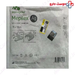 Molnlycke Mepilex Ag Antimicrobial foam dressing for low to medium exuding burns and wounds 15*15 cm