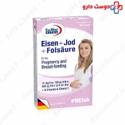 Eisen and Iodine and Folic Acid  EuRhovital 60 Tablet