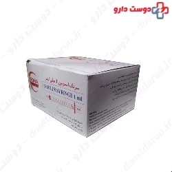  Soha One ml insulin syringe with needle attached 100 Pcs