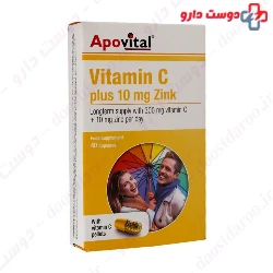 Apovital Vitamin C Plus 10 mg Zink 40 Capsule 