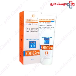 Oligen Anti Age Sunscreen Cream Tinted SPF50 For Normal and Dry Skin 50 Ml 