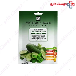 Victoria Rose Cucumber And Menthol Face Sheet Mask ۲۵ gr
