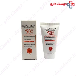 Scan skin Tinted sunscreen cream For Normal To Combination Skin SPF50 40 ml