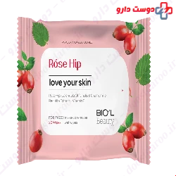 Biol Rose Hip Wipes For All skin Types 20 wipes