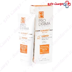 ProDerma Sunvest Sunscreen SPF60 Moisturizing Normal To Dry Skins 40 ml