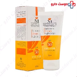 Medilann Sunscreen SPF50 Cream Light Beige Color For Normal And Dry Skin 50 Ml