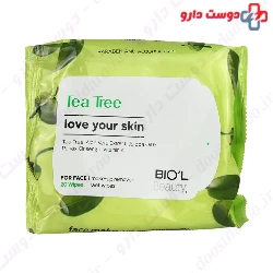 Biol Tea Tree Make Up Remover For Oily Skin 20 Wipes