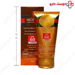 Ardene Sunscreen Cream SPF60 For sensitive Skins   50 gr
