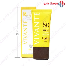Vivante Tinted Sun Screen Oil Free SPF50 Cream