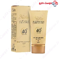 Sunscreen Cream Foundation Effect SPF40 For Oily Irritated Skin Medisun
