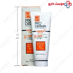 Sunvest Sunscreen Cream Oil Free For Oily Skin SPF50 ProDerma