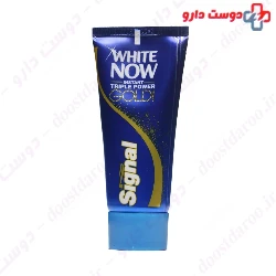 Signal White now gold toothpaste