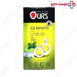 Ice Mohito Delay Ribbed Dotted Contour Condom Ours