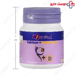 Calcium 500 mg Plus Vitamin D3 200 IU Farvitam