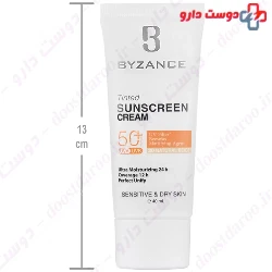 Tinted Sunscreen Cream SPF50 For Dry Skin BYZANCE