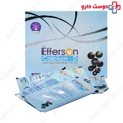 Calcium D Effervescent Powder 1000-600 Behshad Darou